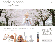 Tablet Screenshot of nadiaalbano.com
